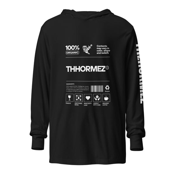 Hooded long-sleeve tee